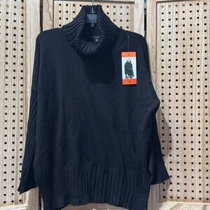 Cyrus Black Cowl Neck Sweater for Women